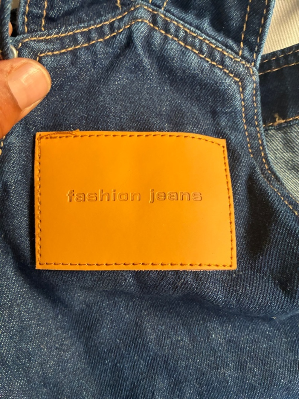 SHEIN Classic Wide-Leg Denim Overalls - Dark Blue Medium - Picture 5 of 8